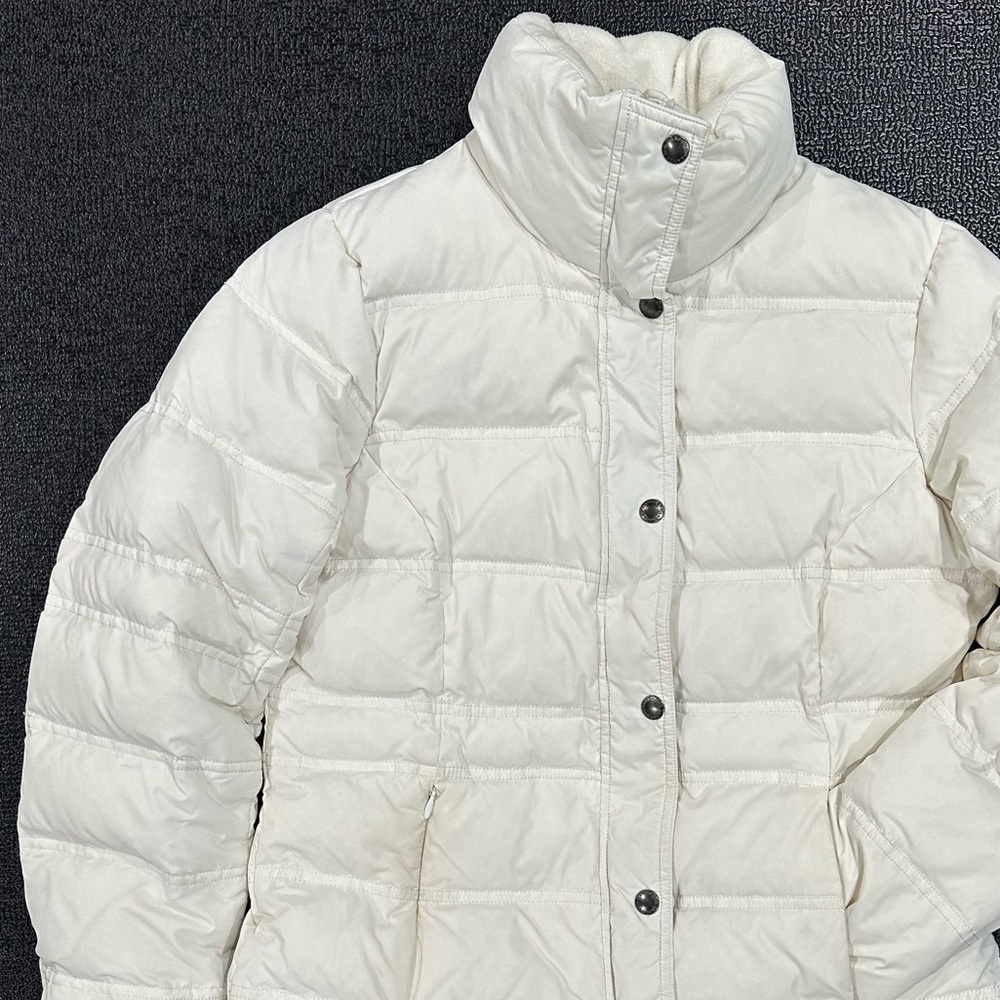 Lands End Puffer Jacket | XS/P (2-4) | White Dove | EUC